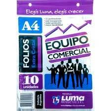 Folio Luma  A4 (10) X Unid