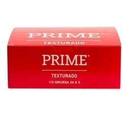 Preservativo Prime Texturado (rojo)