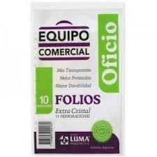 Folio Luma  Oficio (10) X Unid