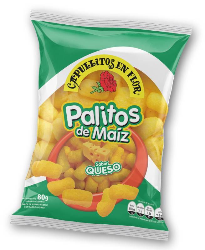 Palito Maiz Y Queso Cap En Flor 80Gr (24) X Unid