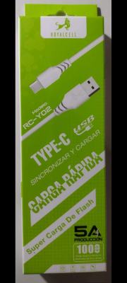 Cable Usb Royalcell 1M 5A /Tc