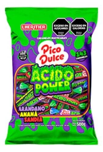 Cara Pico Dulce Acido Power 500 Gr