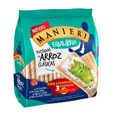 Tostadas De Arroz Clasica Manieri (12) X 120Gr