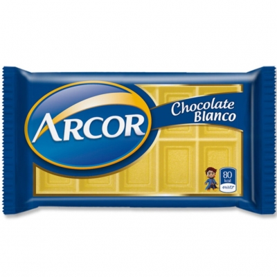 Choco Arcor Celofan Blanco 25 Gr X U.