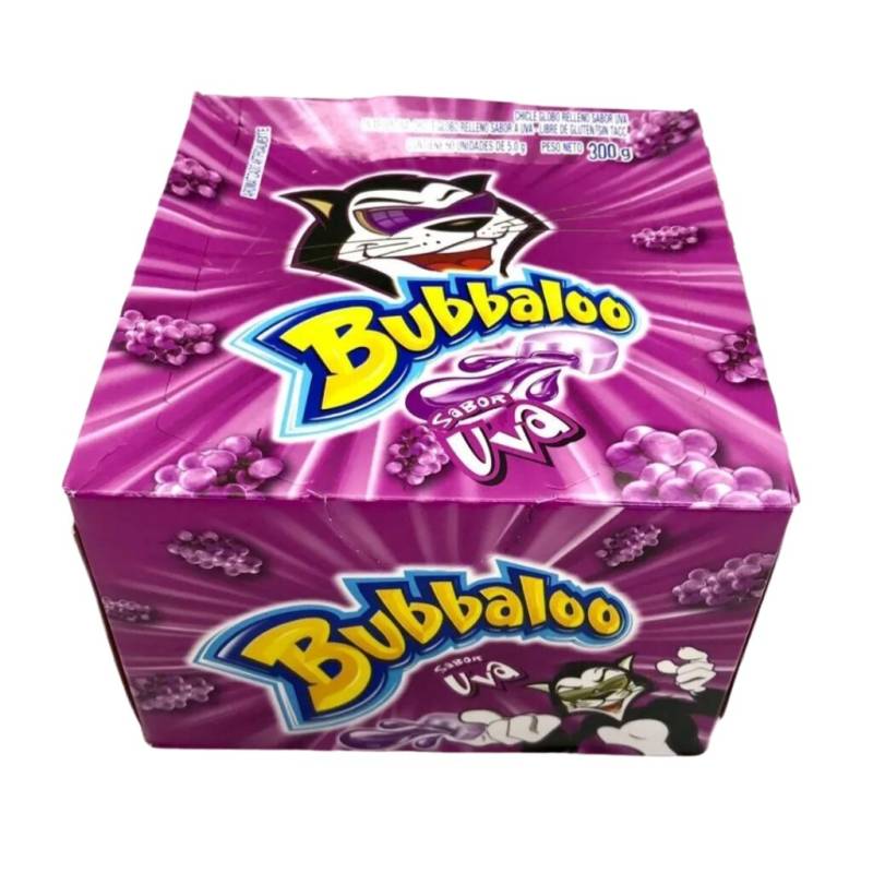 Chicles Bubbaloo Uva 60 Unid