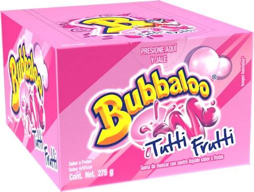 Chicles Bubbaloo Tuti 60 Unid